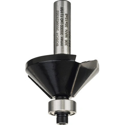 Bosch Accessories 2608628352 fazetovací fréza tvrdokov Délka 56 mm ? hřídele 8 mm