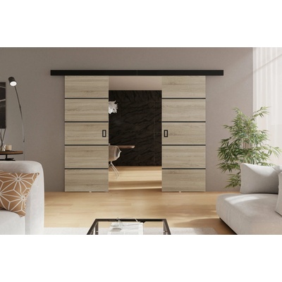 KIER Posuvné dvere WERDI DUO PLUS dub sonoma 172 cm