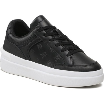 Tommy Hilfiger Сникърси Tommy Hilfiger Embossed Court FW0FW07297 Black BDS (Embossed Court FW0FW07297)