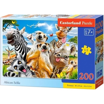 Castorland Пъзел Castorland от 200 части - Животните в Африка (B-222148)