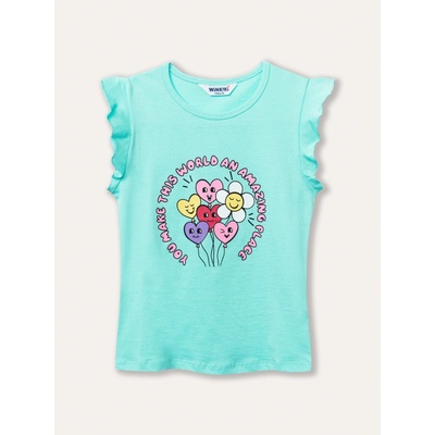 Winkiki Kids Wear dívčí top Sweet bílá