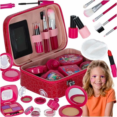 Detský make-up a súprava na nechty make-up kufor 22 položiek