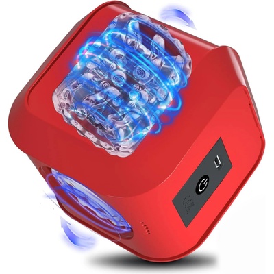 SuperLove Pleasure Box Masturbator Red