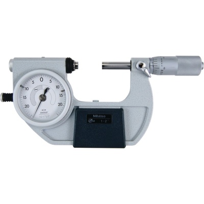 Mitutoyo Mikrometr třmenový analogový s úchylkoměrem 1-2 ip54 mitu-510-132 new