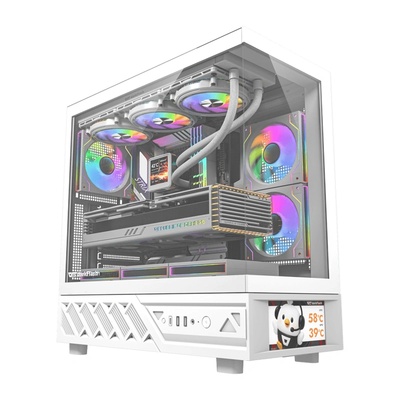 darkFlash DS950 white + screen + 6 fan