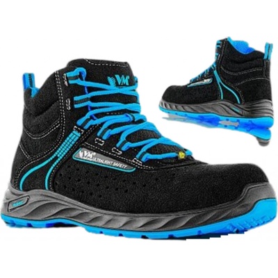VM Footwear QUEBEC S1P ESD obuv Čierna-Modrá