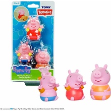 TOMY Toys Prasiatko Peppa Mamička prasiatka, Peppa a George Hračka do kúpeľa pre batoľatá