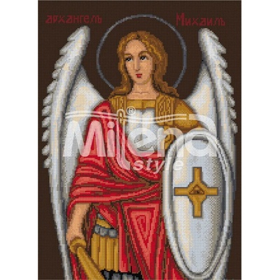 Milena Style Архангел Михаил - гоблен със схема конци dmc 1: 1