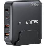 Unitek 70 W настолна GaN зарядна станция, черна (P1228ABK01-EU)