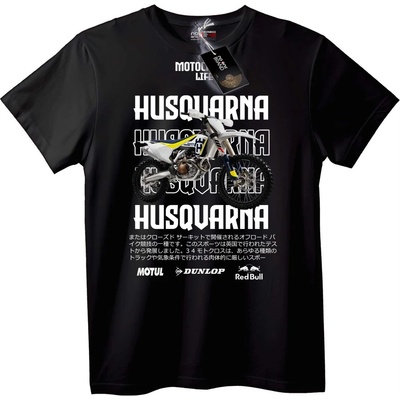 NOONEBRAND Тениска Мотокрос Husqvarna - M, Black