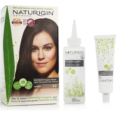 NATURIGIN Permanent Hair Colour Боя за коса 115 ml цвят Brown 4.0