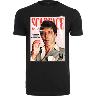 MERCHCODE Мъжка тениска в черен цвят Merchcode Scarface Magazine Cover UB-MC627-00007 - Черен, размер S
