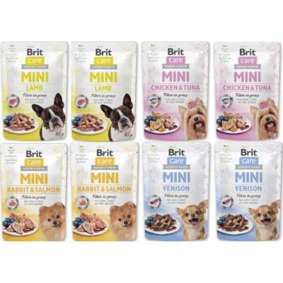Brit Care Mini mix chutí 8 x 85 g