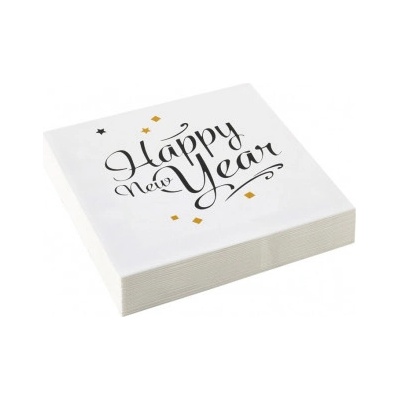 Amscan servítky Happy New Year 33x33cm 20ks