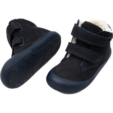 Primigi ZATEPLENÉ DETSKÉ BAREFOOT ČLENKOVÉ TOPÁNKY BUMPER NABUK CANYON/BLU