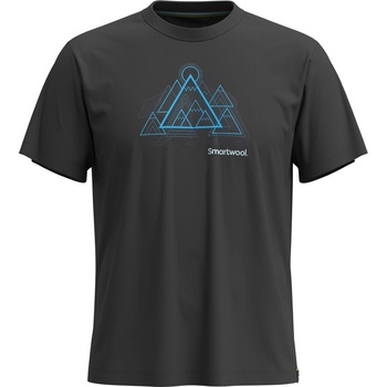 Unisex tričko SmartWool Bear Range Graphic Short Sleeve Tee charcoal