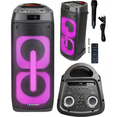 AKTÍVNY STĹPEC PARTYBOX BLAUPUNKT PB50LED KARAOKE LED PILOT AUX USB BT FM