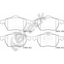 Sada brzdových platničiek kotúčovej brzdy ( na jednu nápravu) BRECK 21829 00 701 00 21829 00 701 00