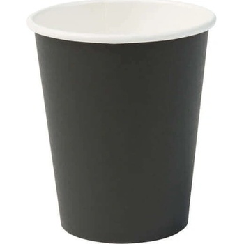Nideko EKO papierový čierny pohár na teplé nápoje 200 ml