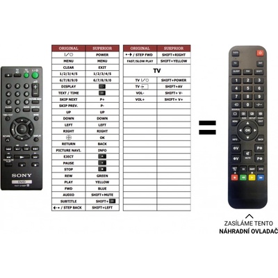 Dálkový ovladač Predátor Sony DVP-SR760H