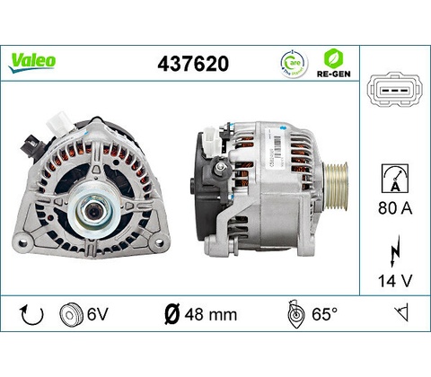 Alternátor VALEO 437620