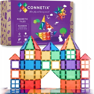 Connetix Magnetická stavebnice 60 ks – Zbozi.Blesk.cz