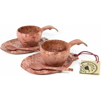 Image 1 of KUPILKA Комплект за забавяне на движението Червено 2 x чаша с чинийка и лъжица, червено (T00051535)