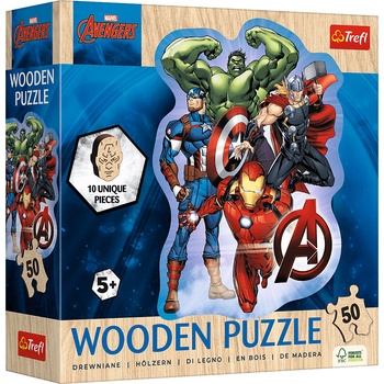 Trefl - Puzzle Avenger's adventures wooden - 40 - 99 piese