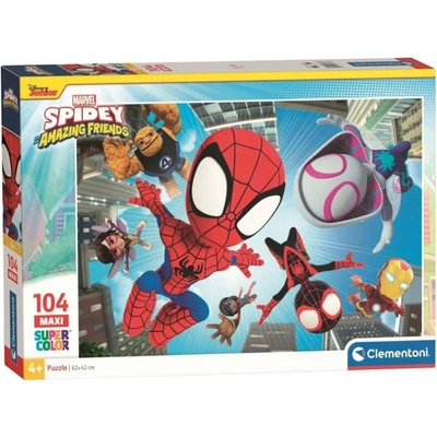 Clementoni Spidey a jeho priatelia Vo vzduchu MAXI 104 dielov