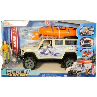 Dromader Dromedary Jeep stříbrný/zvuk v krabičce