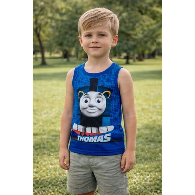 Setino chlapecké letní tílko Mašinka Tomáš modré – Zbozi.Blesk.cz