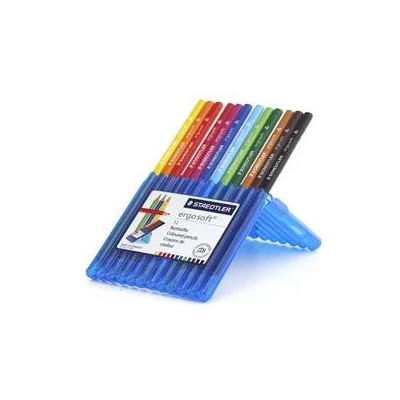 STAEDTLER Цветни моливи Ergosoft 157 в PVC кутия 12 цвята