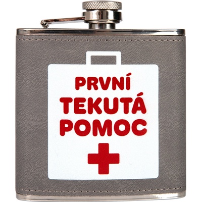 Placatka ALBI PRVNÍ TEKUTÁ POMOC Šedá,Bílá,Stříbrná,Červená