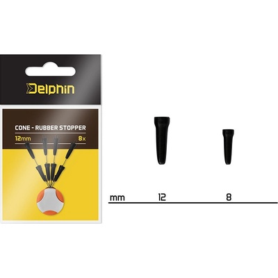 Delphin Stoper Cone Rubber Stopper 12 mm 8 ks