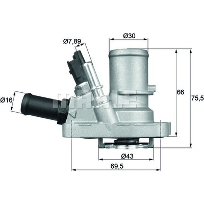 Termostat, chladivo MAHLE TI 144 88