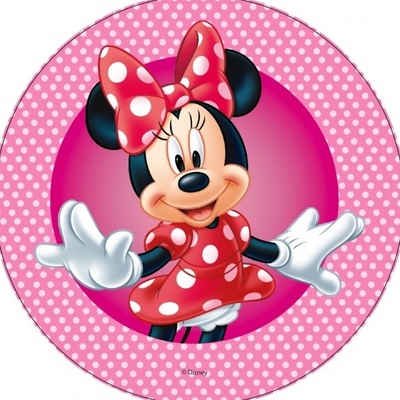 Jedlý papír MINNIE - PUNTÍKY ● Určení: Obrázek na dort – Hledejceny.cz