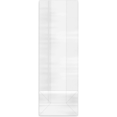 Celofánové sáčky s obdĺžnikovým dnom 7 + 4 × 19 cm 100 ks