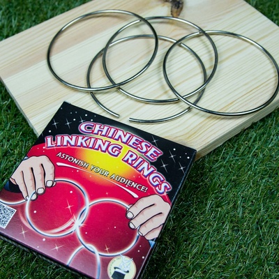 Čínské kruhy Chinese Linking Rings kouzelnická rekvizita