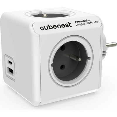 Cubenest PowerCube Original USB A+C PD 20 W šedá – Zboží Mobilmania