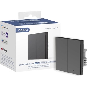 Aqara СМАРТ ДВОЕН КЛЮЧ aqara h1 no neutral - ЧЕРЕН (ak072rug01)