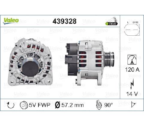 Alternátor VALEO 439328