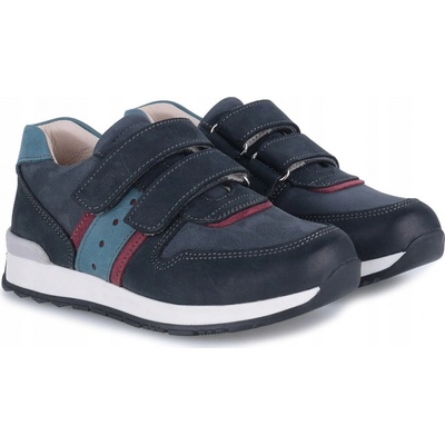 Emel kožené dětské polobotky na suchý zip tenisky chlapecké