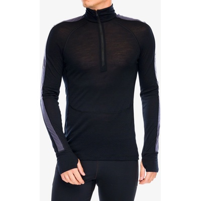Icebreaker Merino 125 ZoneKnit LS Half Zip black /graphite/cb