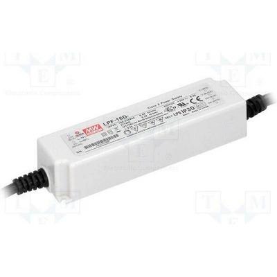 MEAN WELL LPF-16D-24 Napájecí zdroj: spínaný; LED; 16,08W; 24VDC; 0,67A; 90÷305VAC; IP30