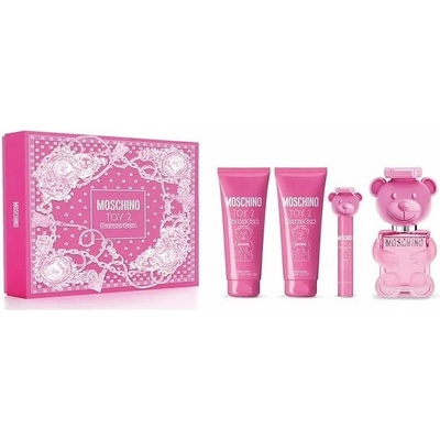 Moschino Toy 2 Bubble Gum Подаръчен комплект за жени Размер EDT 100 ml + EDT 10 ml + 100 ml лосион за тяло + 100 ml душ гел