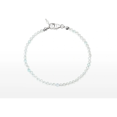 SVĚT KAMENŮ s.r.o. Stříbrný náramek topaz fazetovaný 3 mm 00257503