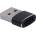 VCOM USB адаптер VCom CA435M, USB 2.0 AM към Type-C F, Aluminum shell, 480Mb/s (CA435M)