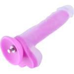 HiSmith HSA81 Silicone Glowing Realistic Dildo KlicLok 9.65" Pink