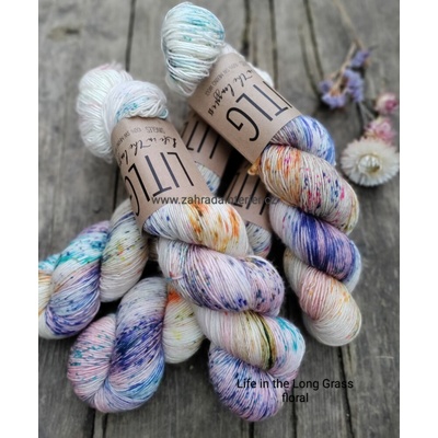 LIFE IN THE LONG GRASS Příze LITLG singles Floral 100% merino superwash 100 g