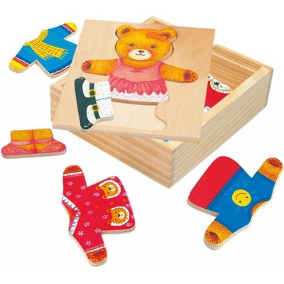 Bino Puzzle šatní skříň medvědice